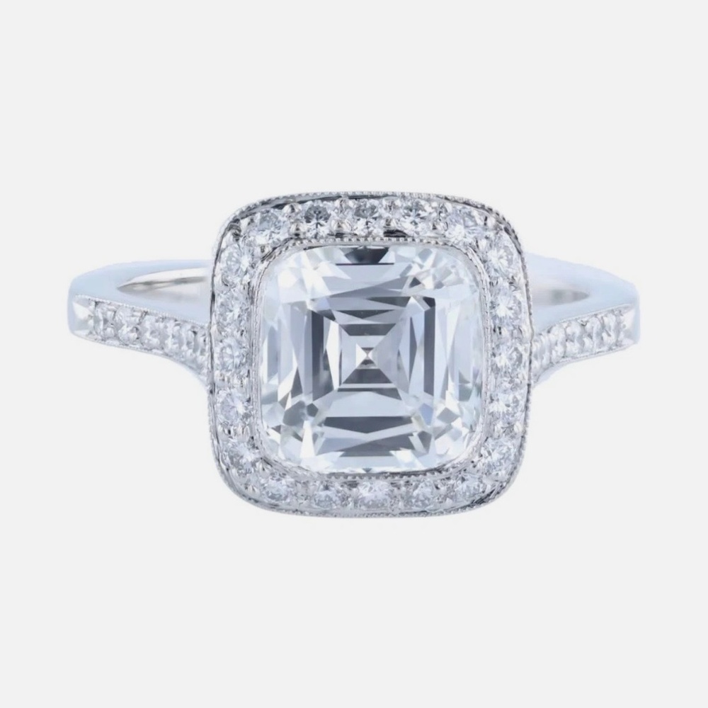 Tiffany & Co. Legacy Engagement Ring 1.52tcw 1.12 center diamond